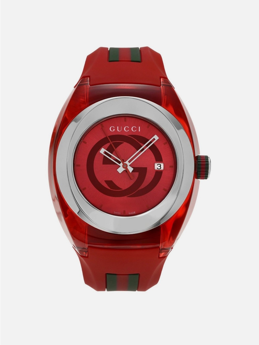 Gucci Sync Sport XXL Red Watch New YA137103